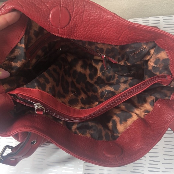B Makousky red soft leather bag - Picture 11 of 16